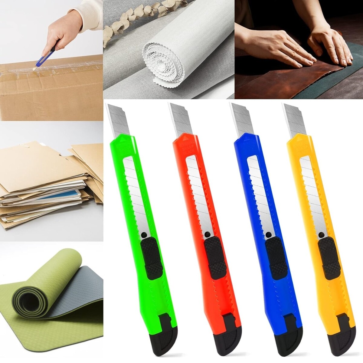 100x Razor Blade Utility Knife Box Cutter Sharp Snap Precise Exacto Plastic Case