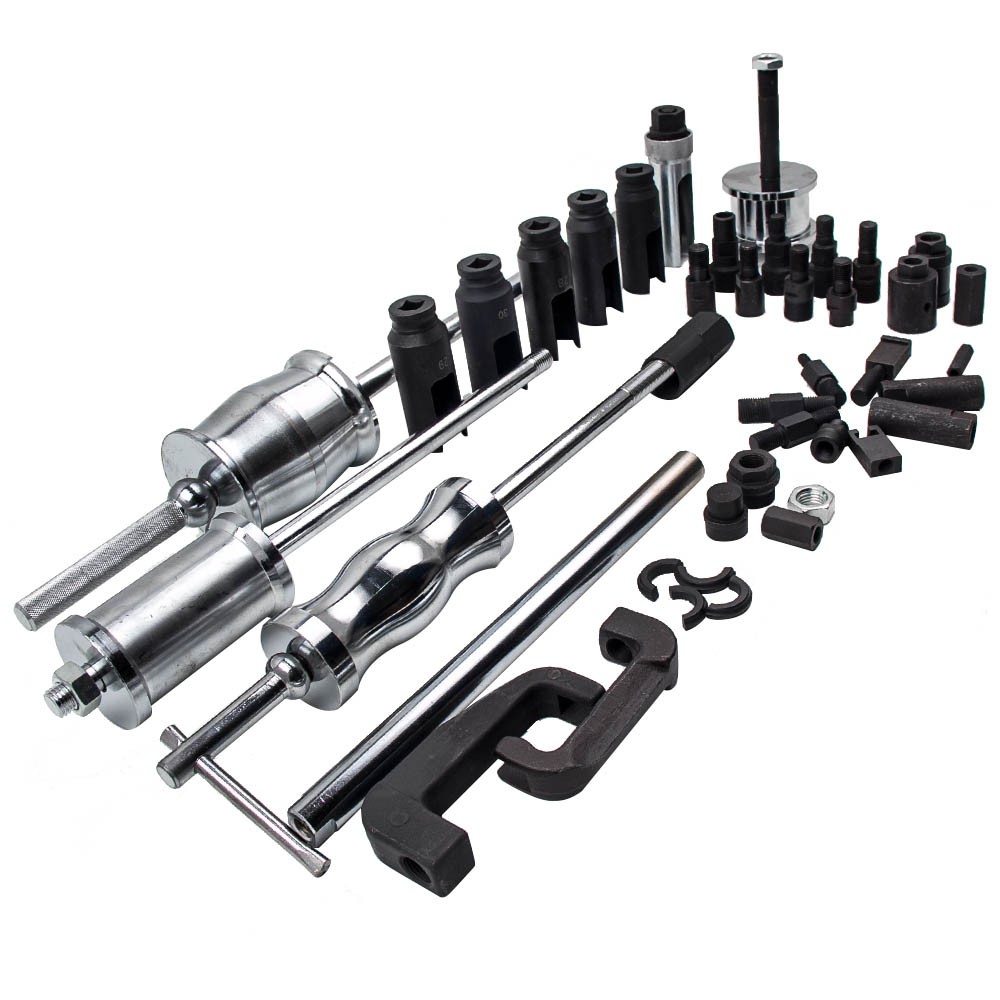 Auto Truck Diesel Injector Extractor Slide Hammer Puller Adapter Tool Kits 40PCs