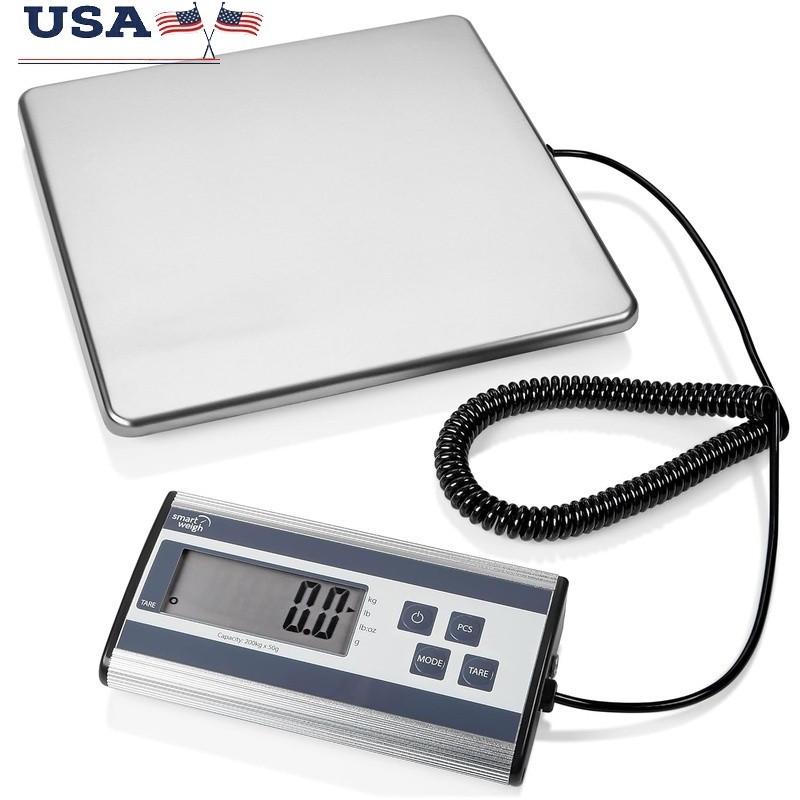 Digital Postal Scale Packages Luggage Dogs Heavy Duty LCD Display 440lbs New