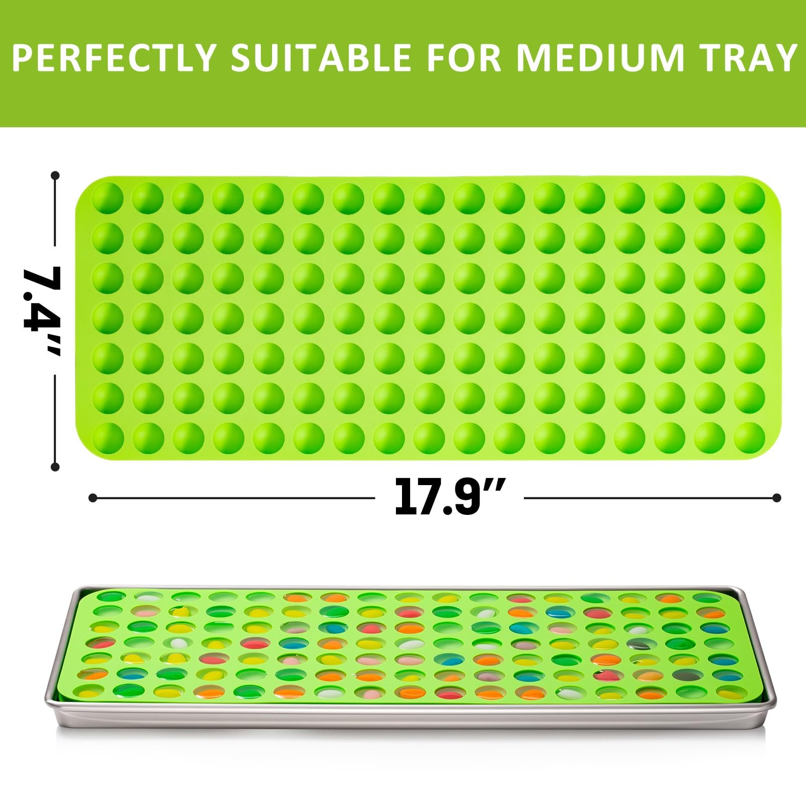 5 Pcs Silicone food molds for harvest right freeze dryer medium trays, Silico...
