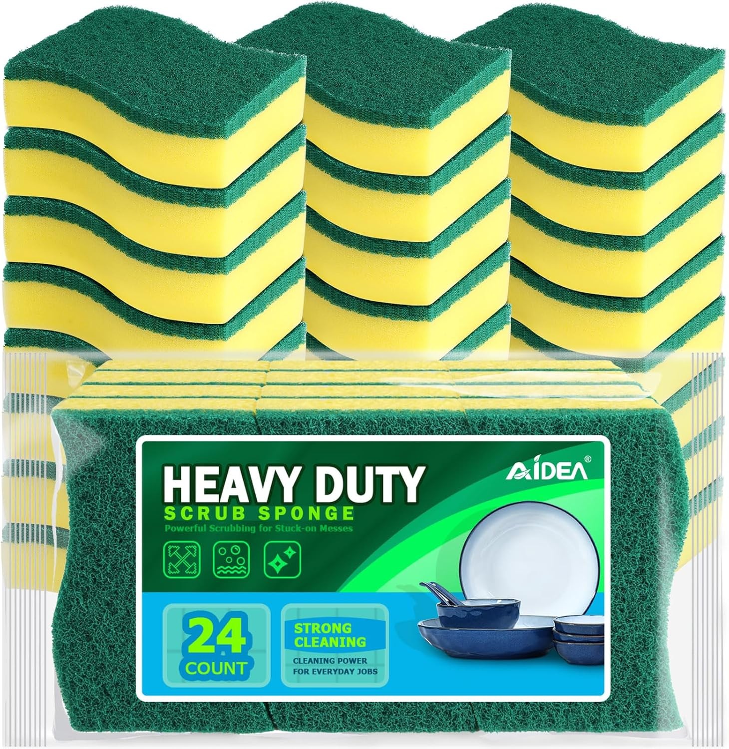 Spons Kitchen, Heavy Duty Dish Spon, Cleaning Dish Scrubber