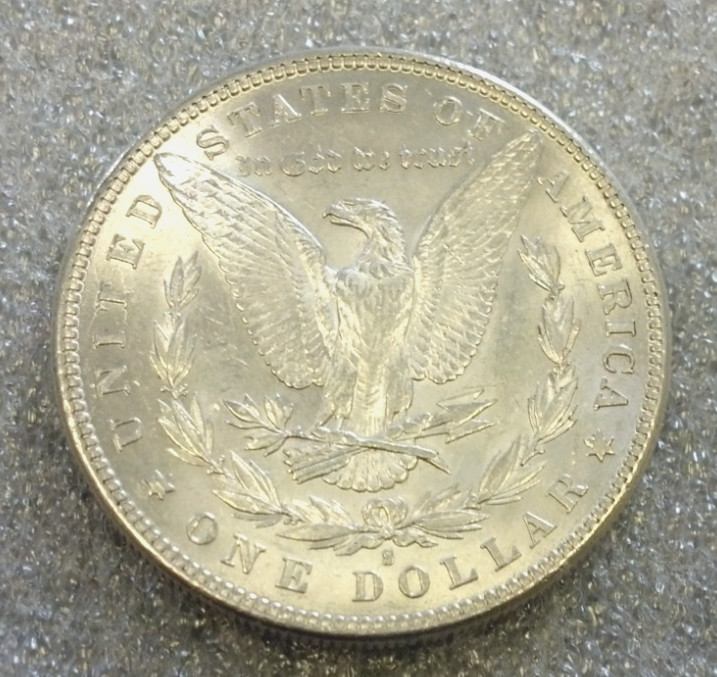 1888-S MORGAN SILVER DOLLAR BU WHITE (3115)