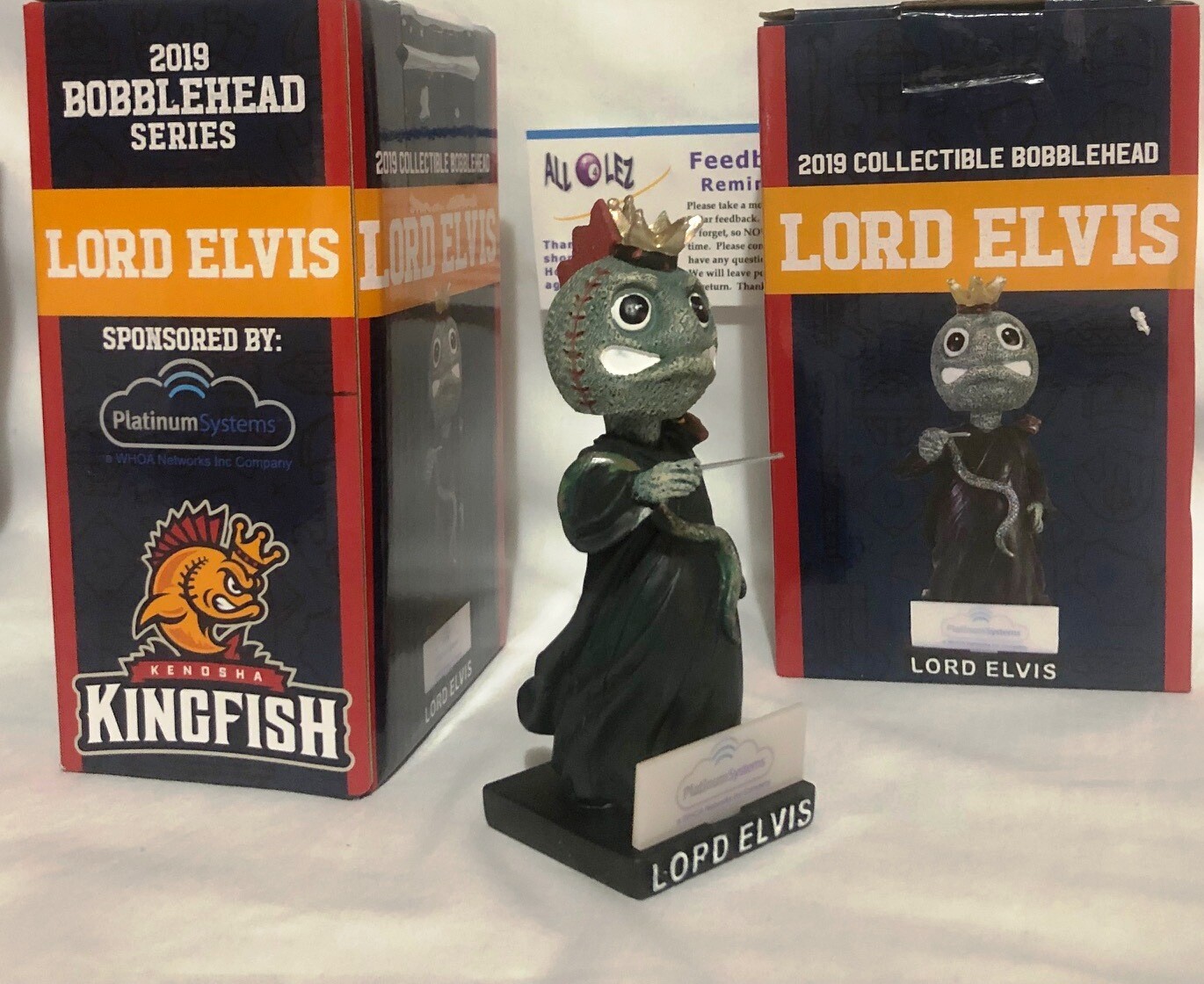 2019 KENOSHA KINGFISH "LORD ELVIS" VOLDEMORT HARRY POTTER SGA BOBBLEHEAD ~ NIB