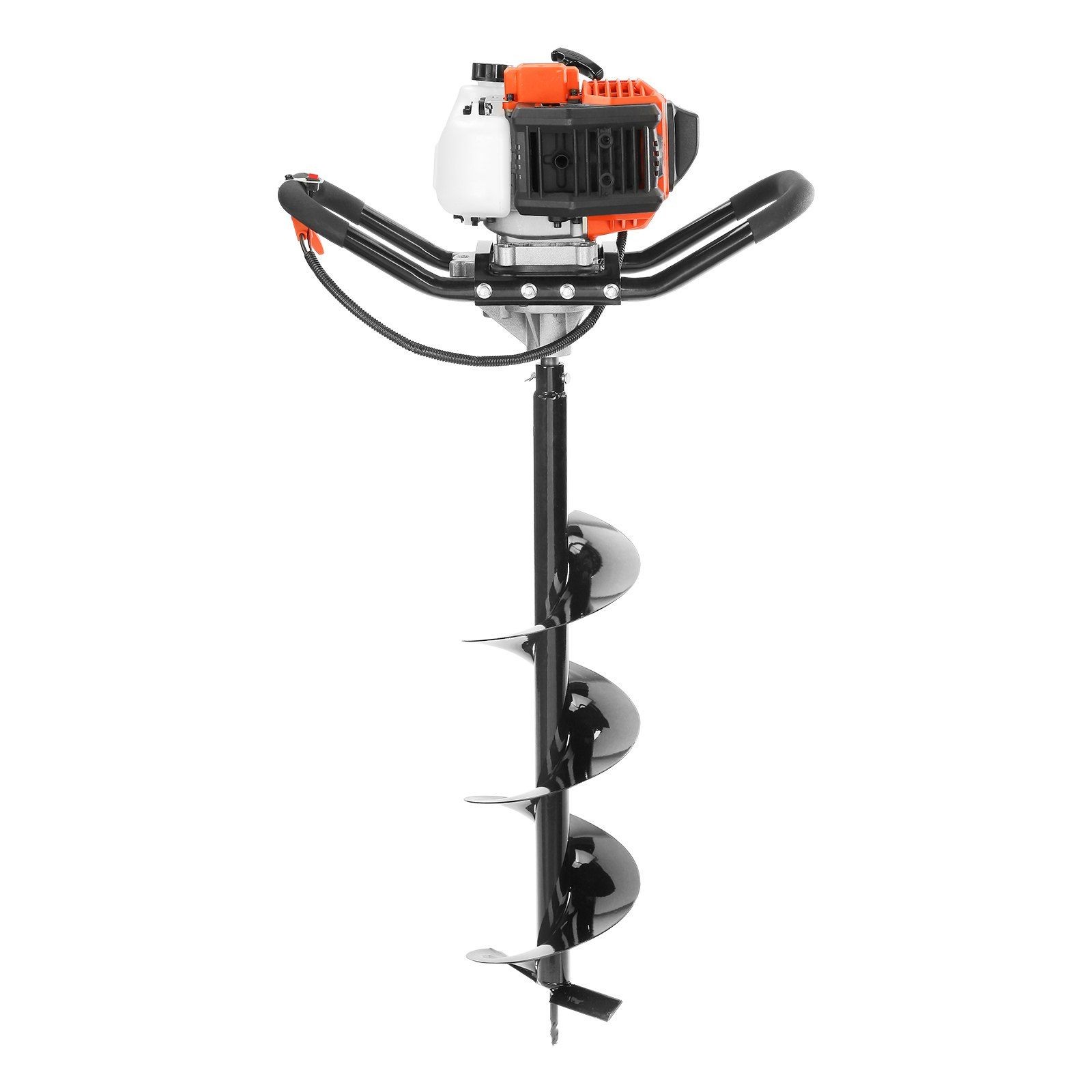 8in Bit&30in Alloy Borer&43cc 1250W Gas-Powered Post Hole Digger