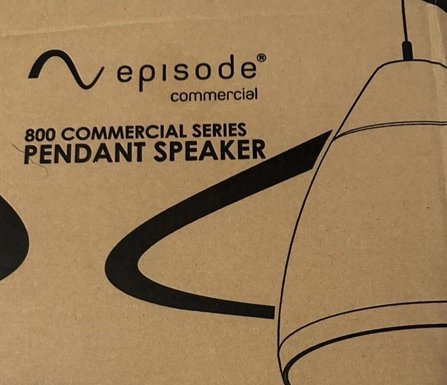Episode ECS-800-PND6-WHT Pendant Speaker with 6" Woofer and Gripple Kit White