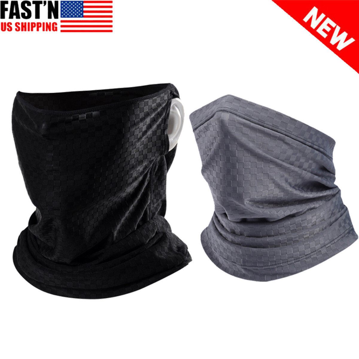 Neck Gaiter Bandana Face Mask Sun Cooling Scarf Gator Cover Head for Men Women