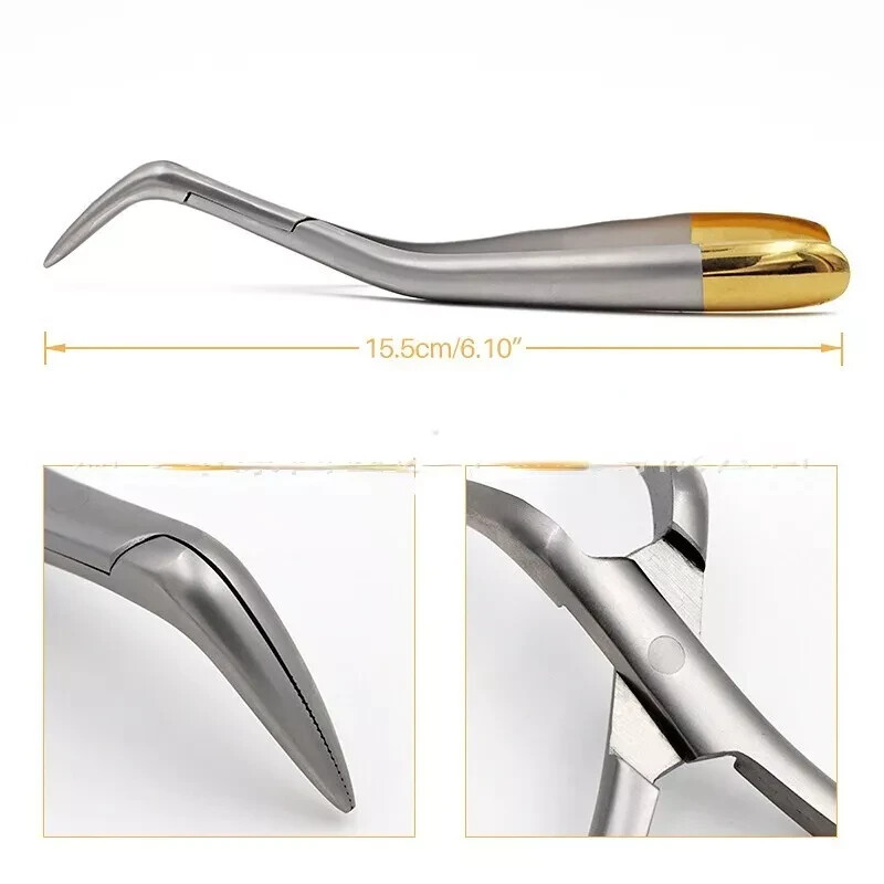Dental Long Beak Extraction Forceps Upper Lower Universal Root Tip Removal Plier