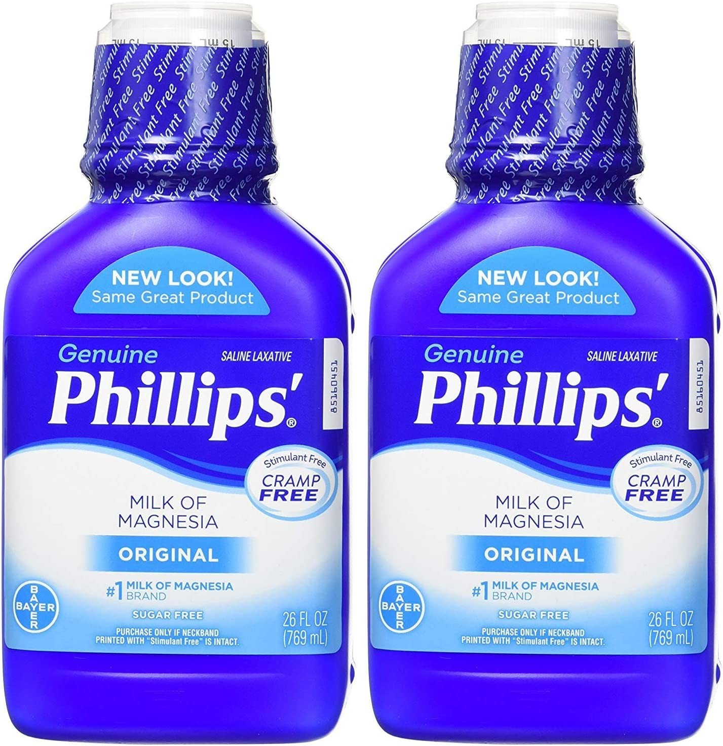 Phillips Milk Of Magnesia Original Flavor Laxative 26 Oz Pack Of 2 Gentle Relief