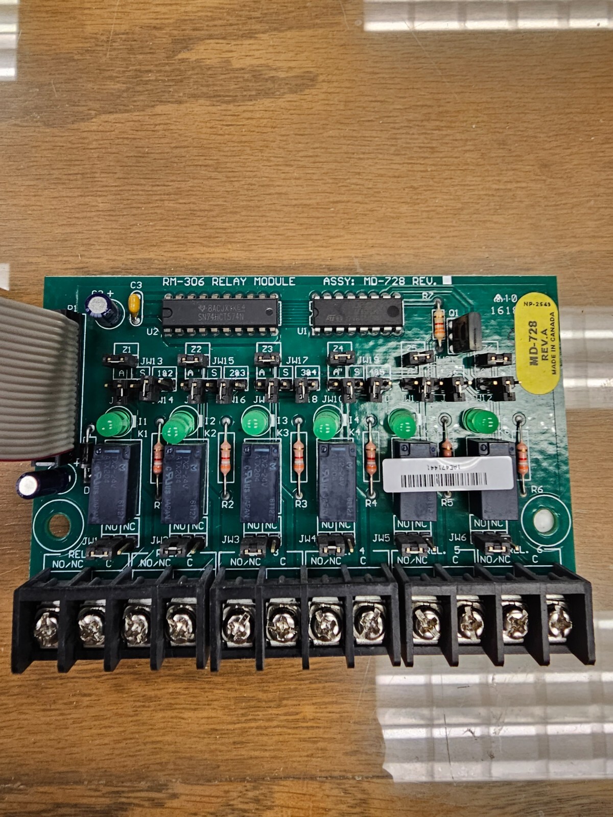 Mircom RM-306 Six Relay Adder Modules