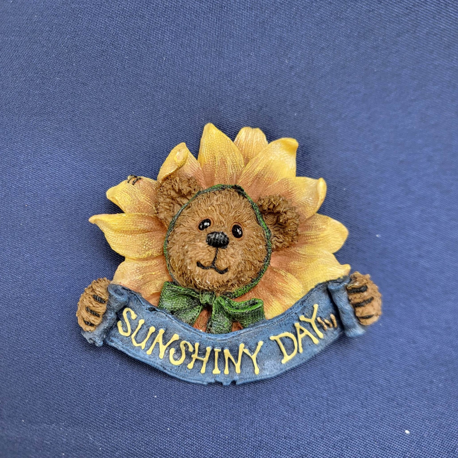 BEARWEAR Costume Jewelry Brooch Pin Boyds Bear and Friends Sunshine Day Flower