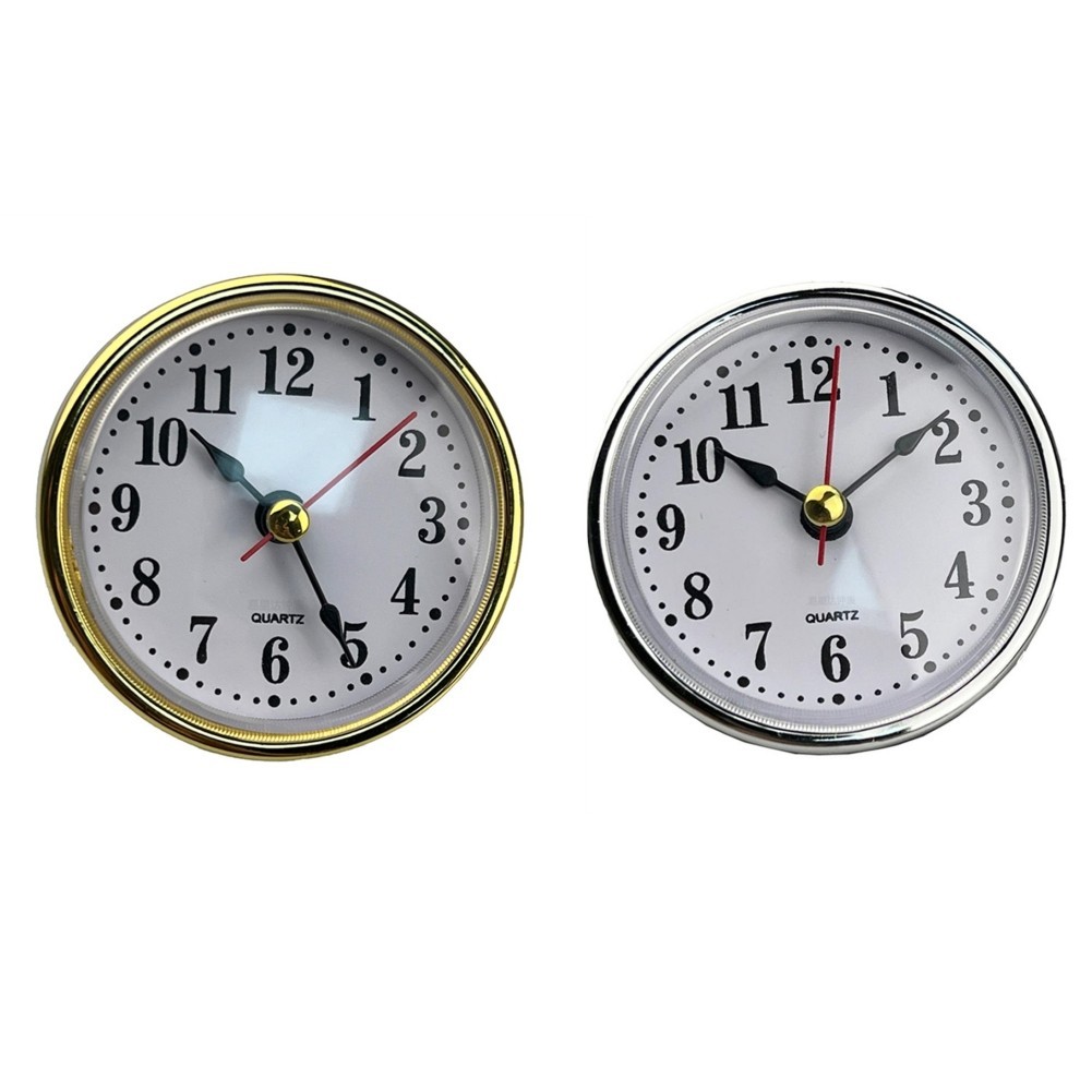 Brand New Quartz Clock Insert Insert 30g Accessories Gold Colored Trim