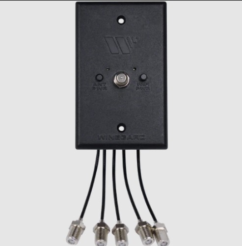 WINEGARD WP2-100 ConnecT 2.0+ Wall Plate Power Supply; 12 Volt; Non-Amplified;