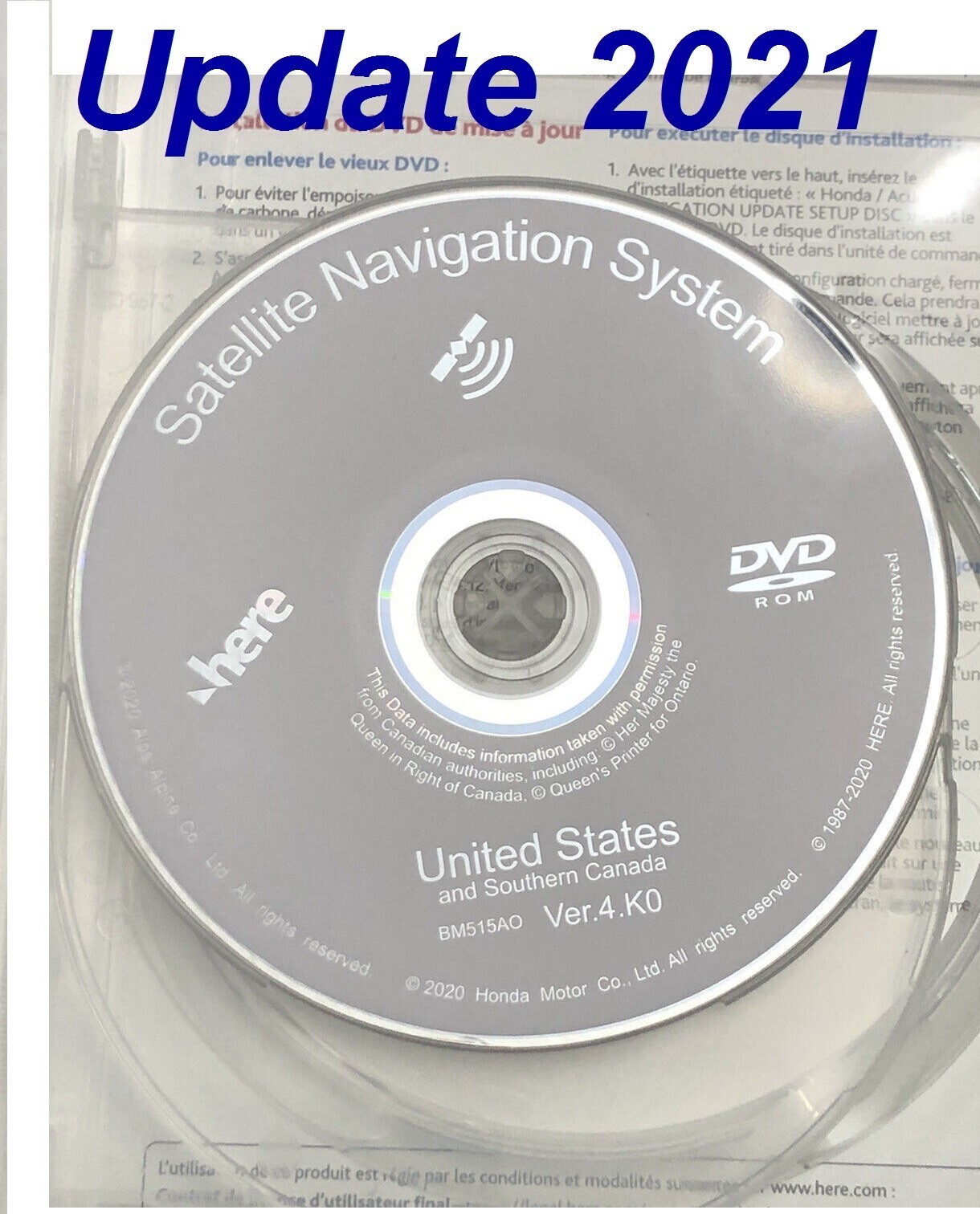 2021 white dvd map update mdx 2007 - 2009