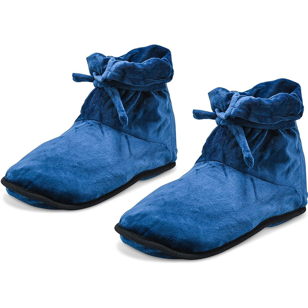 Women Men Microwaveable Booties Hot Feet Warmers Heated Slippers For Pain Relief