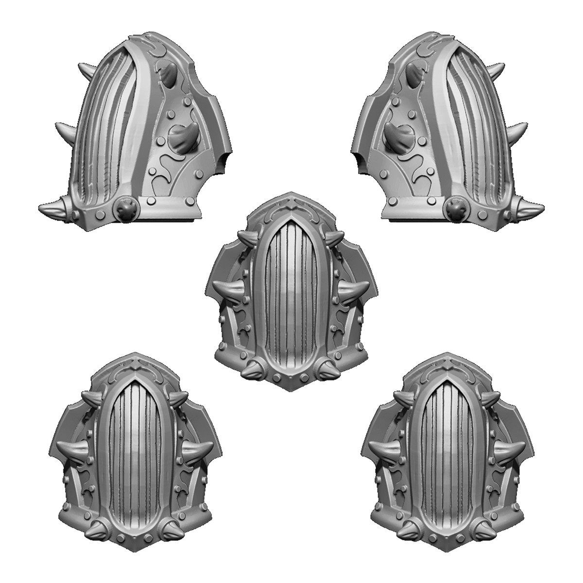 Chaos Noise Marine Shoulder Pads  V2 X5 Wargame Exclusive Children Noise Marines