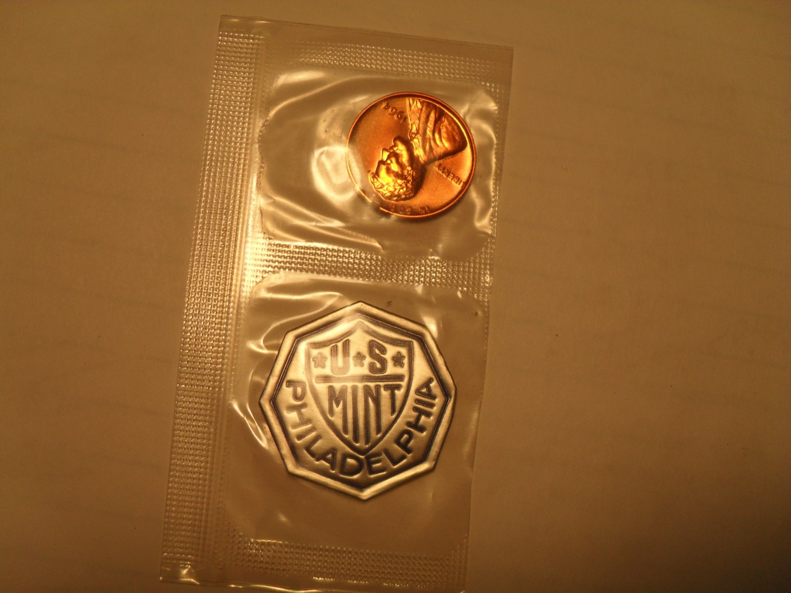 1964 Proof Cello Lincoln Memorial Penny, Philadelphia