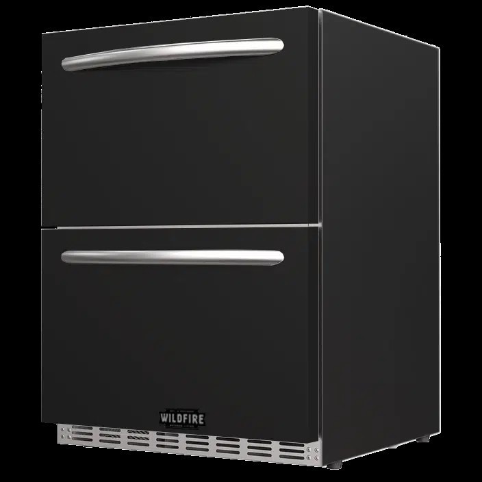 Wildfire Outdoor Living 24" Sleeve For Dual Drawer Black Stainless Steel Fridge