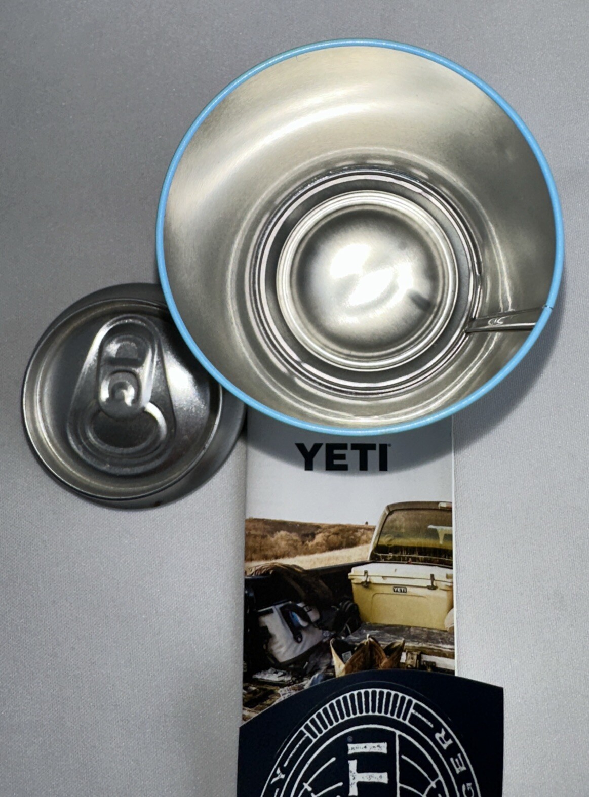 Yeti Rare Air Display Can With Paperwork and Sticker