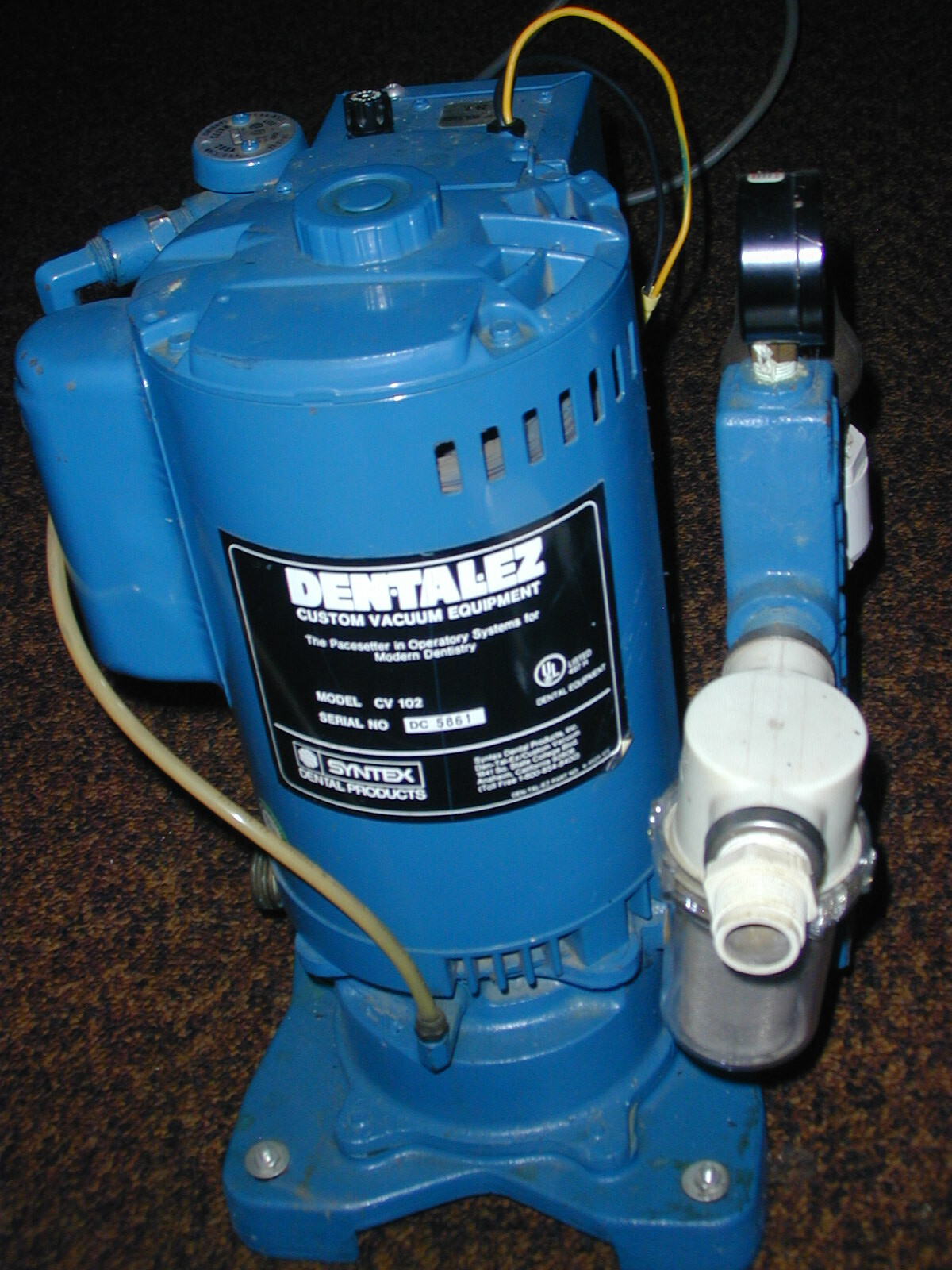 Den-Tal-EZ CV102 2 HP Dental Suction Evacuation Vacuum Pump