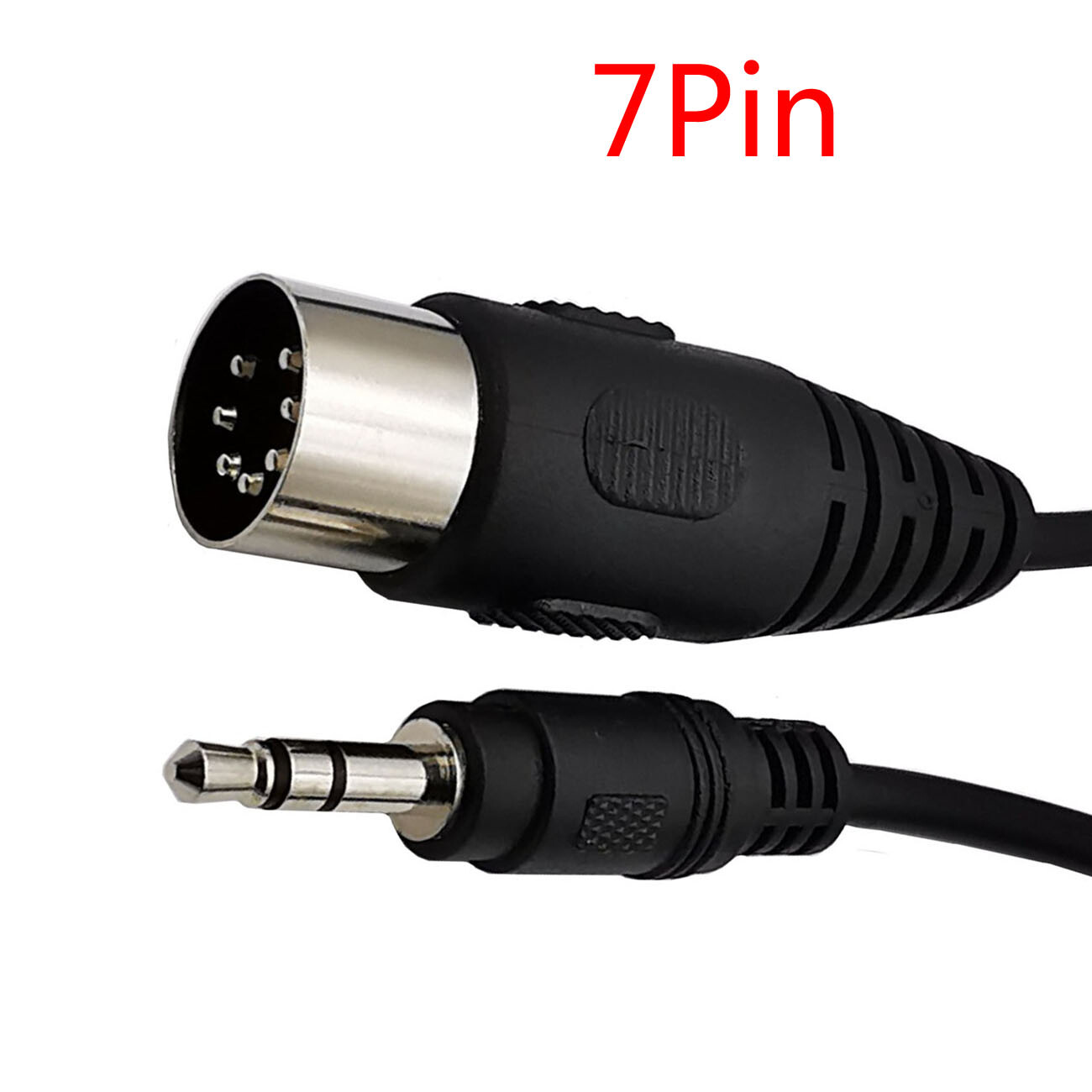 7Pin Din Male to 3.5mm Male Stereo Audio Cable Cord Adapter 7-Pin Din Converter