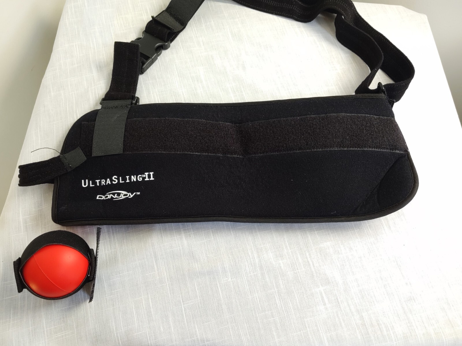 DonJoy UltraSling II Shoulder Immobilizer Pillow Strap Black Sling Sz LARGE