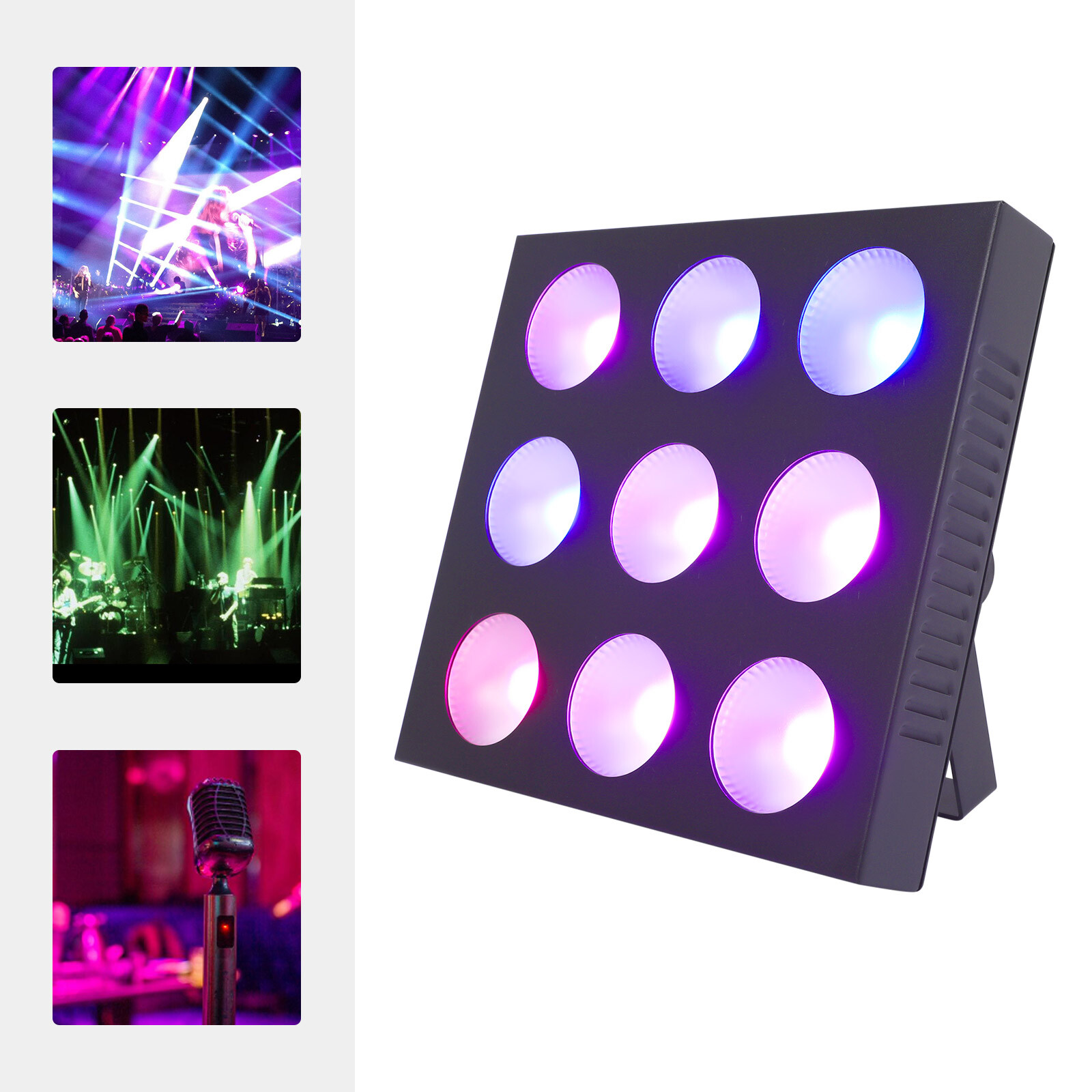 LED 4-In-1 DJ Light Stage Projection Effects Lamp Rectangular Stage Light RGBW