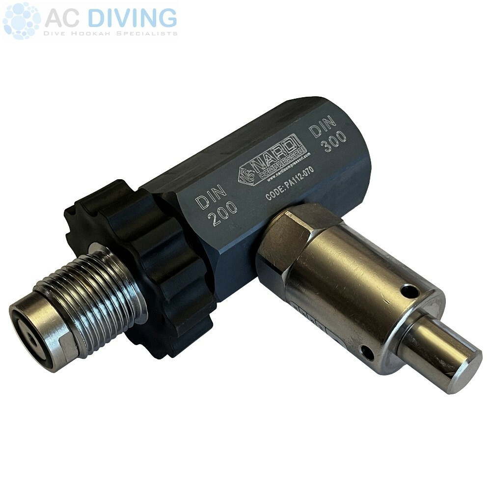 Nardi DIN 300 / DIN 200 Adaptor for High Pressure Breathing Air Compressors