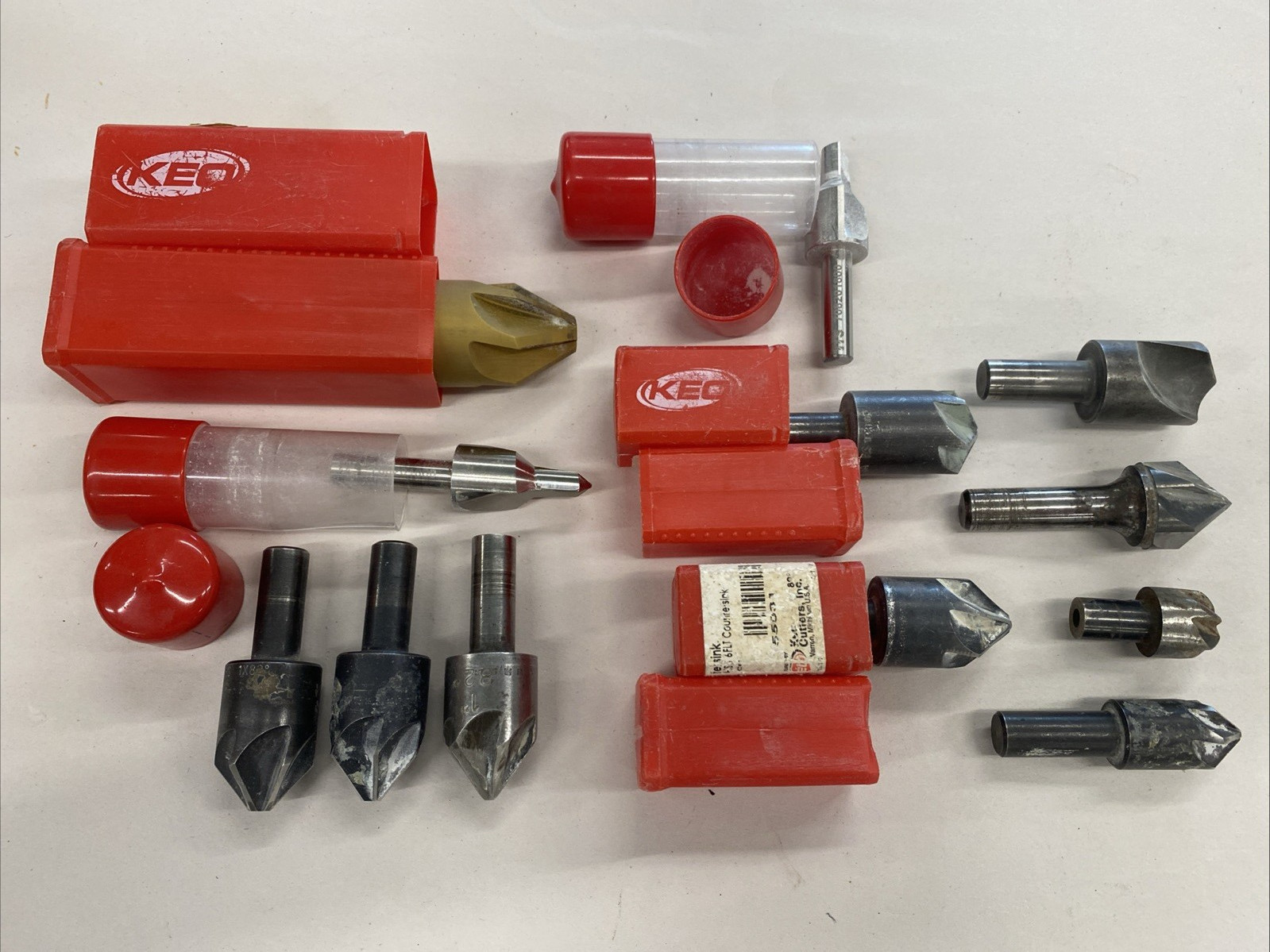 Lot of 10 plus KEO / USA Countersinks Various Sizes, USA., Good Quality, sh6791