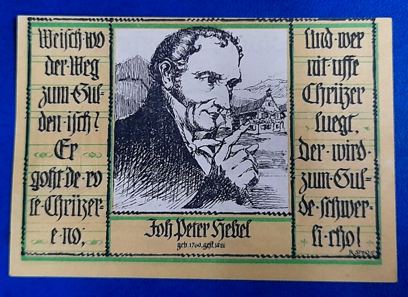 SCHOPFHEIM NOTGELD 50 PFENNIGE 1921 EMERGENCY MONEY GERMANY BANKNOTE (27905)