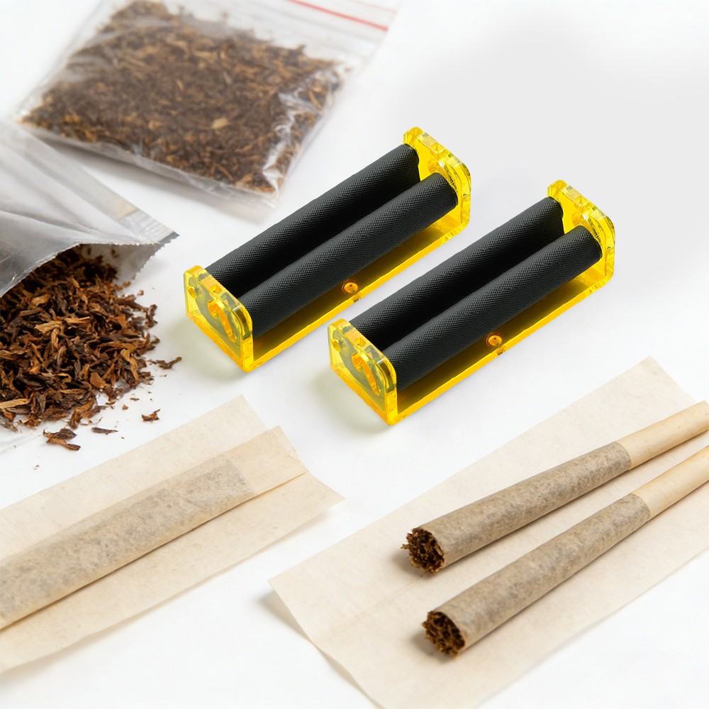 78mm Plastic Easy Handroll Cigarette Rolling Tobacco Machine Random Color