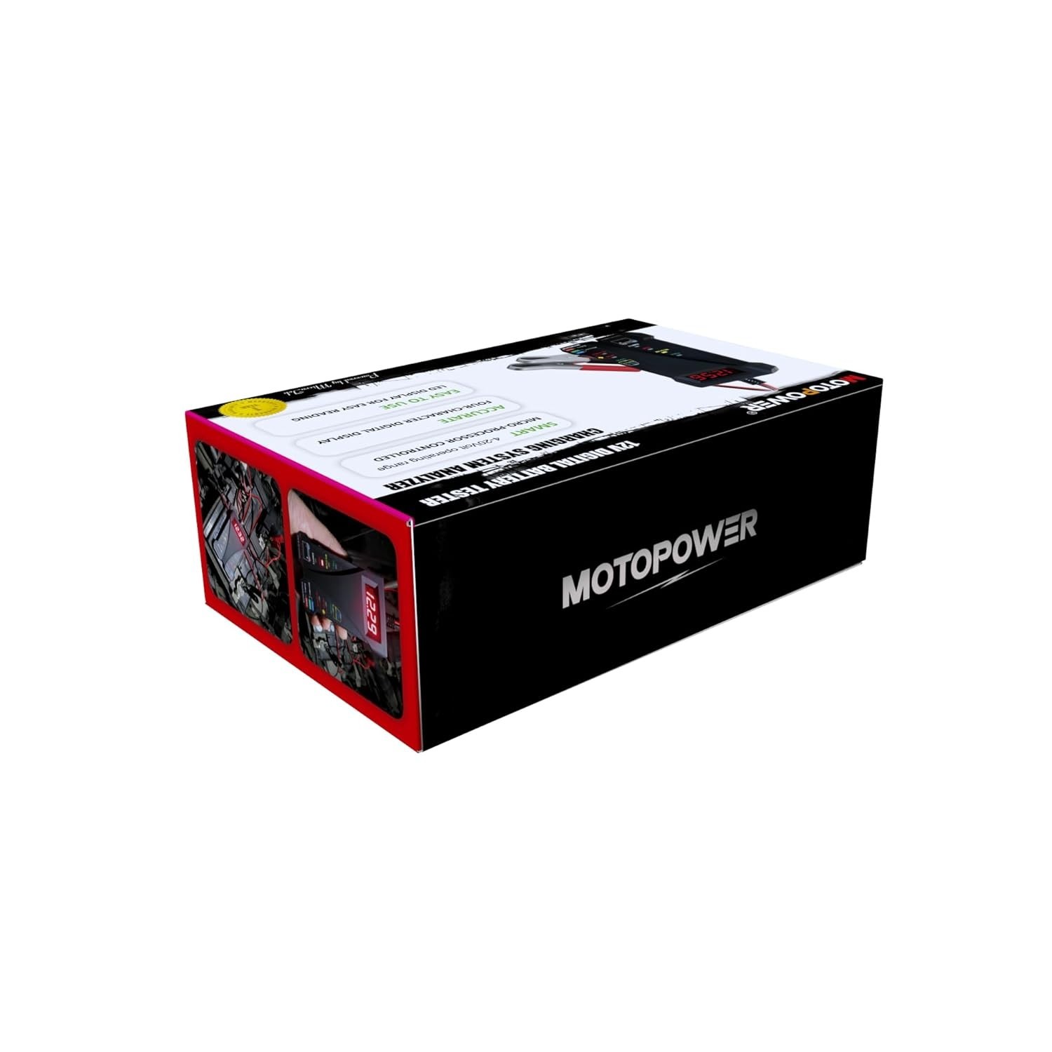 12V Digital Car Battery Tester Voltmeter and Charging System Analyzer with LC...