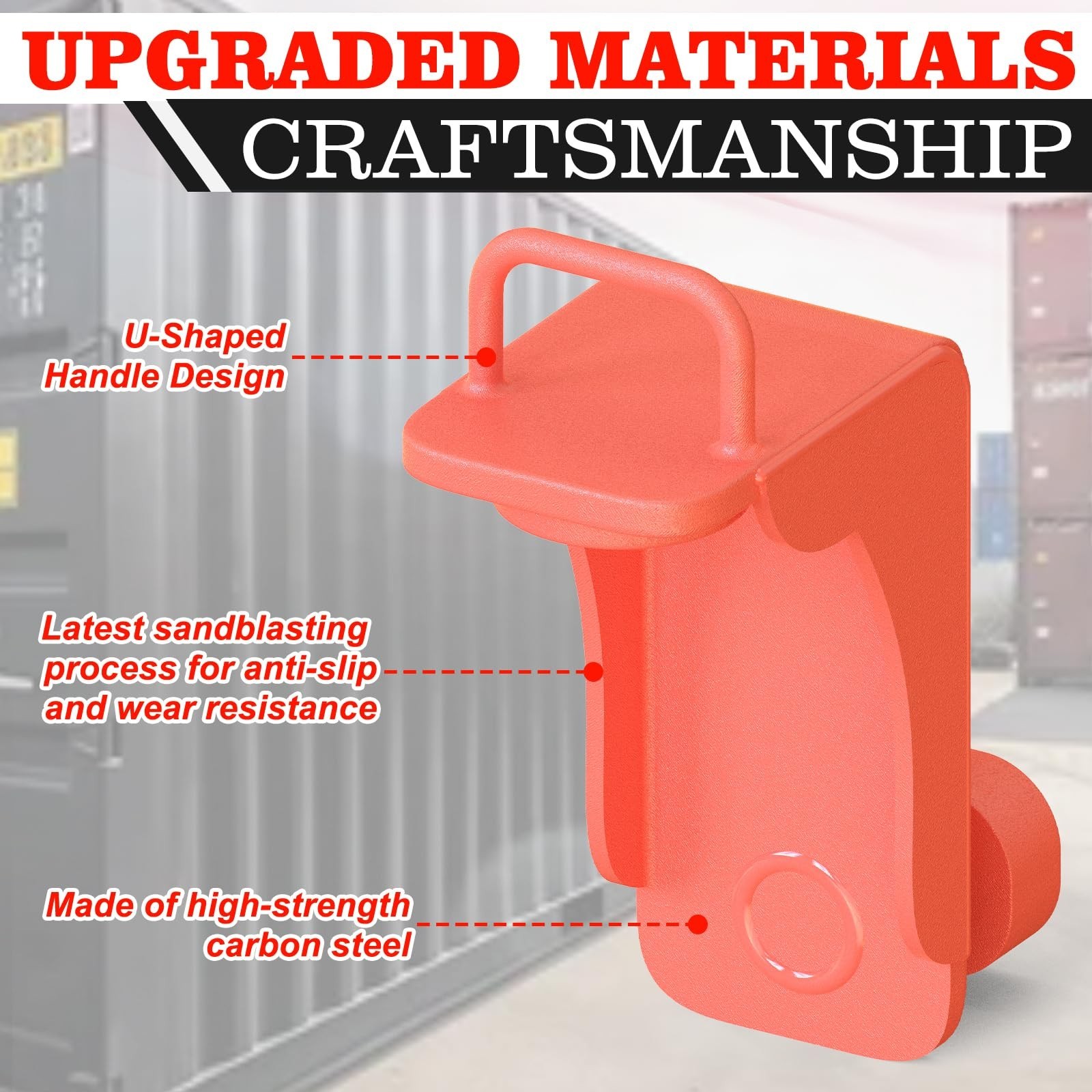 2 Pack Shipping Container Jack Lug,Heavy Duty Container Leveling Lifter with ...