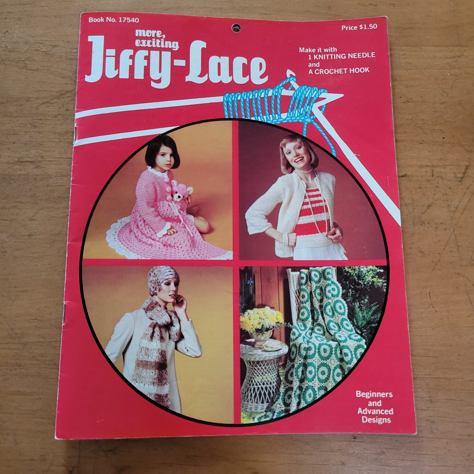 More Exciting Jiffy Lace Book 17540 Knitting & Crochet Booklet Beginners Advance