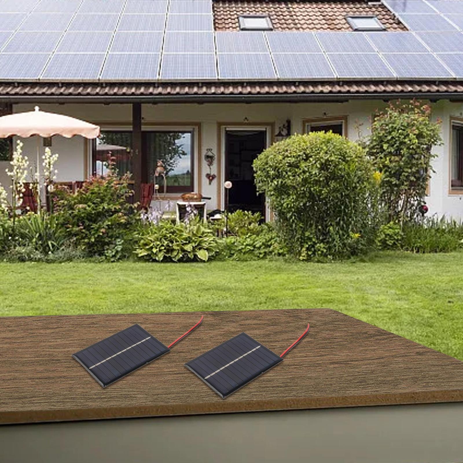 6V Solar Panel with 15CM Cable Polycrystalline for Small Electrical Appliances