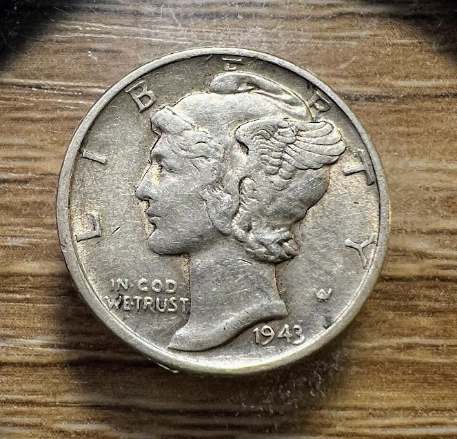 1943-D Mercury Dime - Actual Silver Coin Shown - Free Shipping & Tracking INV294
