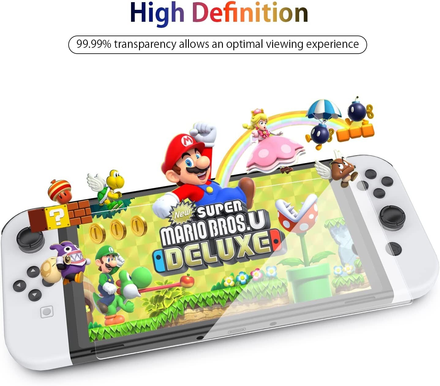 Tempered Glass Screen Protector with Alignment Frame and Scratch Resistance
