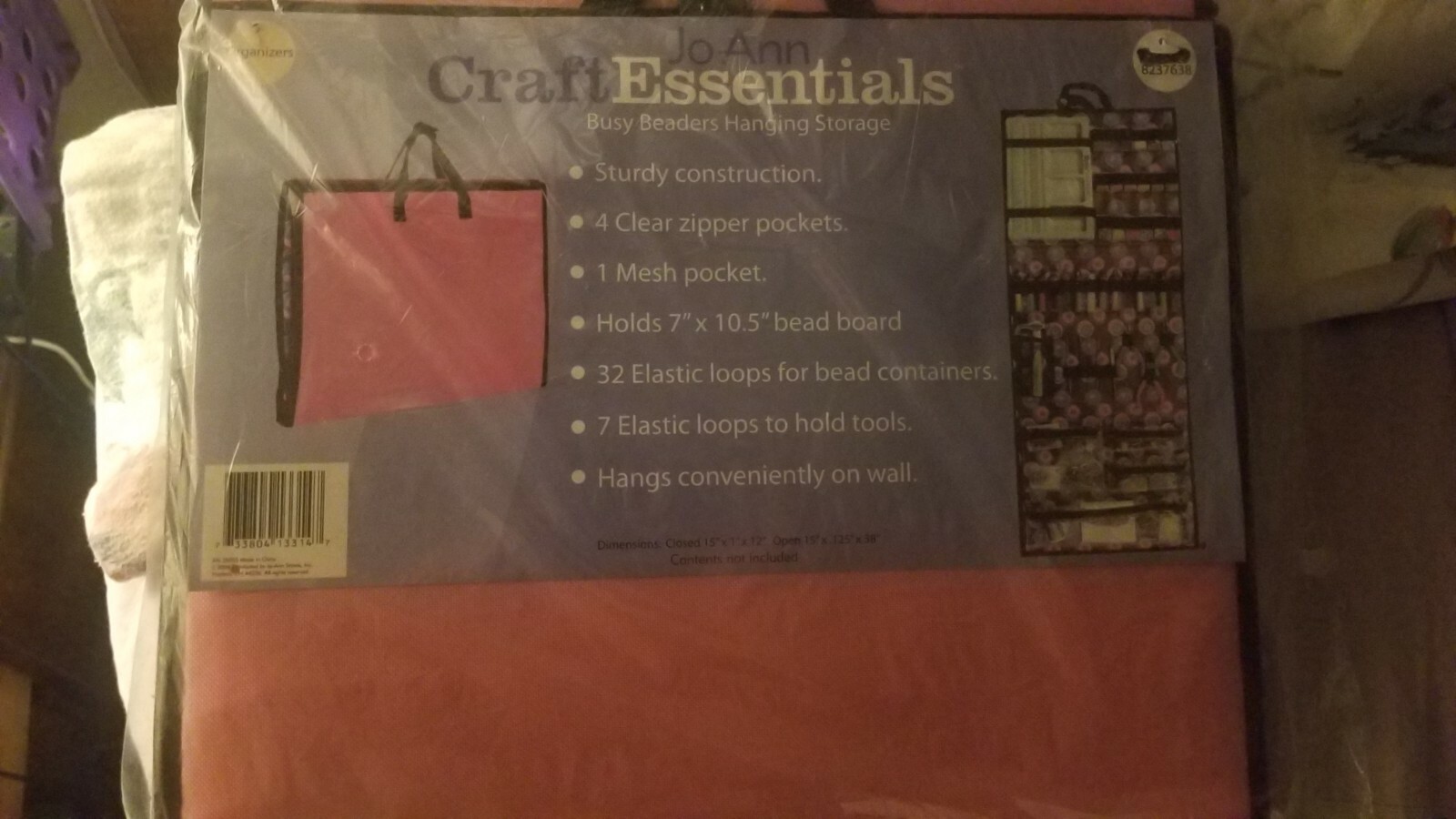 Brand NEW!!!JoAnn Craft Essentials Busy Beaders Wall Storage