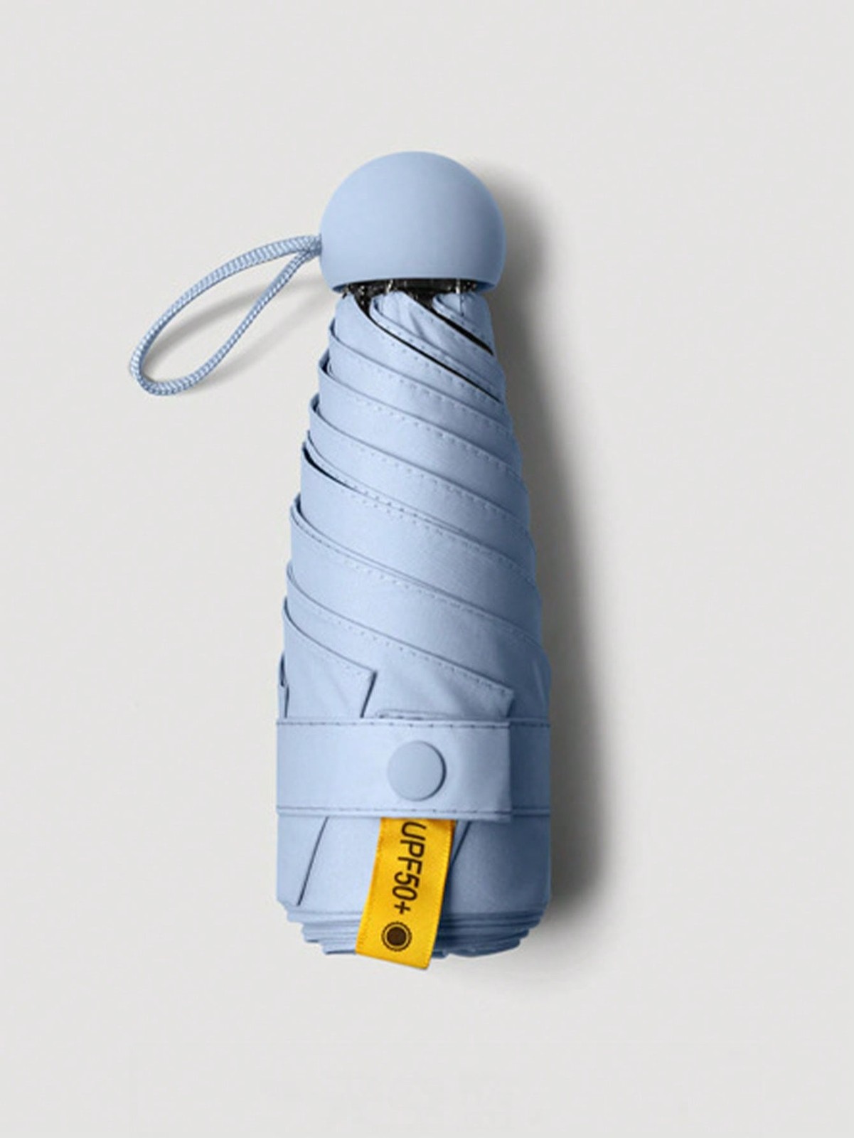 7.5" Mini Folding Umbrella UV Black Glue Coating Windproof Waterproof