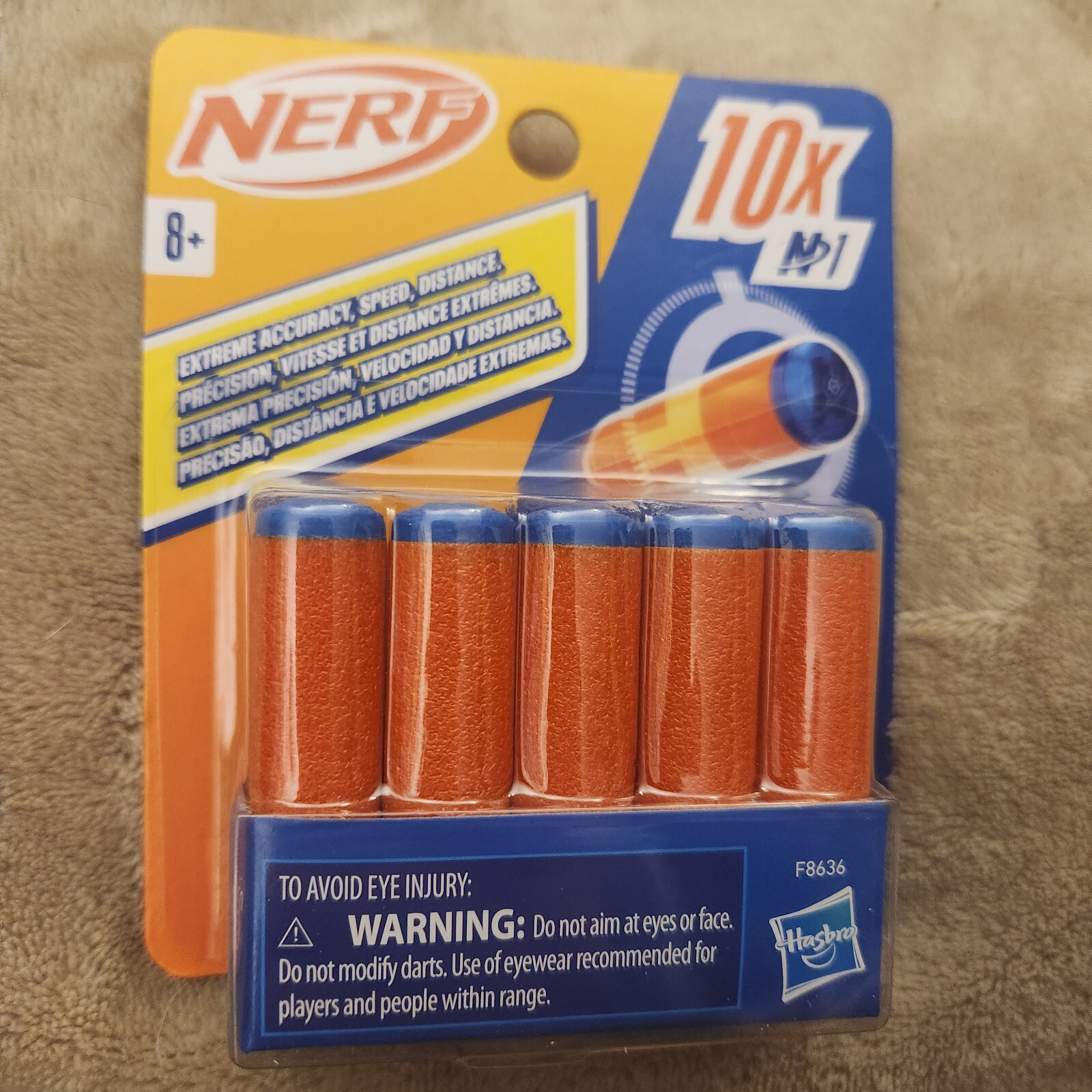Nerf N Series N1 Darts - 10 Count Refill - Compatible Only with Nerf N Series