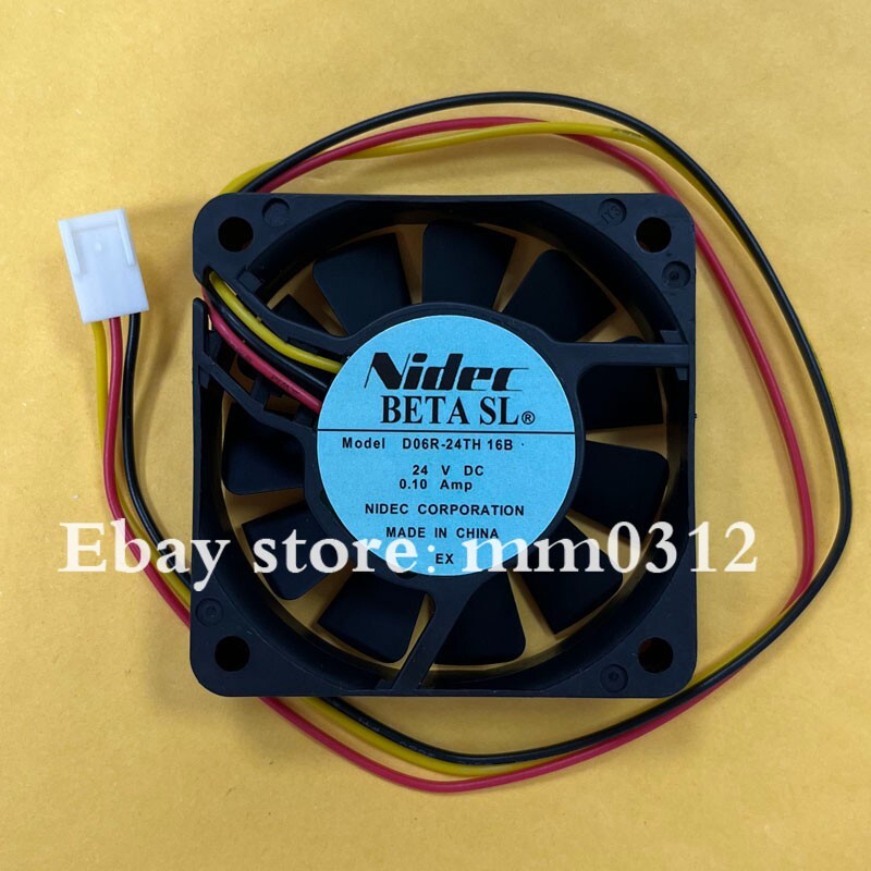 Nidec D06R-24TH 16B 24V 0.10A 6015 6cm 3-wire inverter cooling fan
