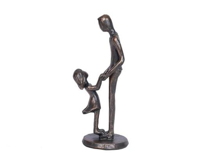 Dad Gifts from Daughter Dad Daughter Imitation Iron Sculpture Girl Trust