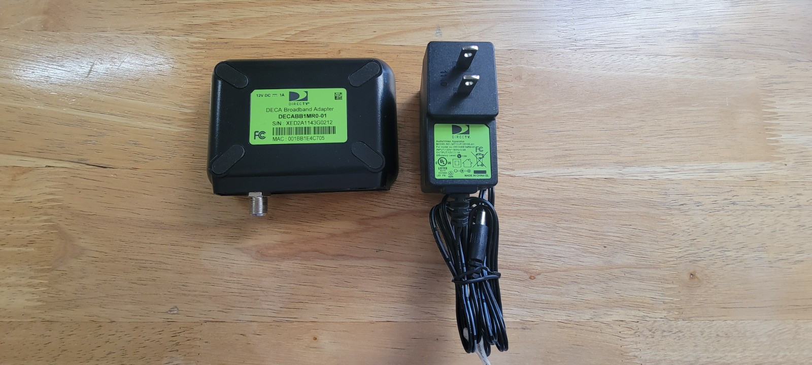 DIRECT TV DECA BROADBAND ADAPTER DECABB1MR0-01