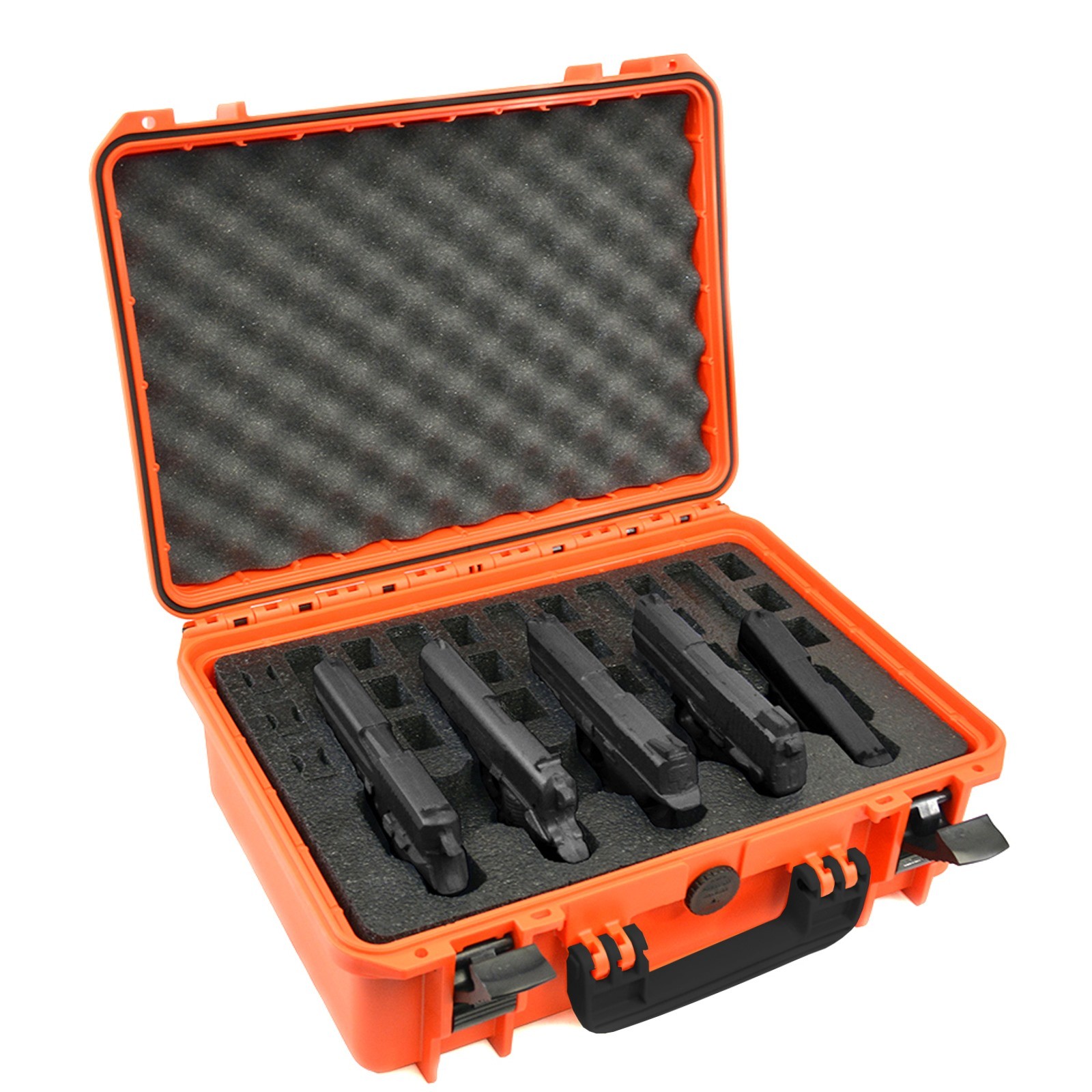 SALE DORO 5 Pistol 18 Mag Carrying Case ORANGE Waterproof Carry Gun Range