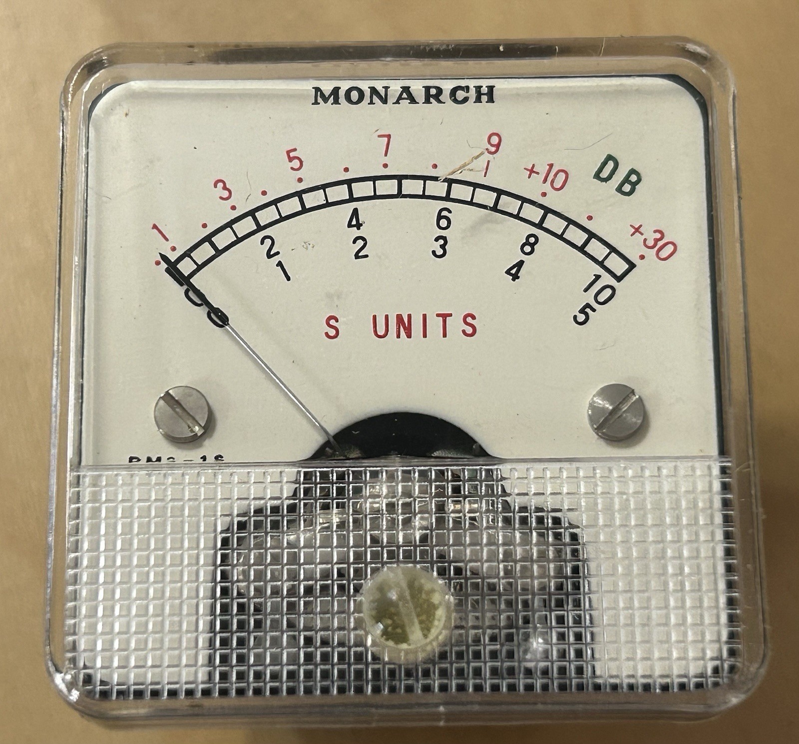 Vintage Monarch Panel Meter PMS-1S Made In Japan w/ Box UNTESTED