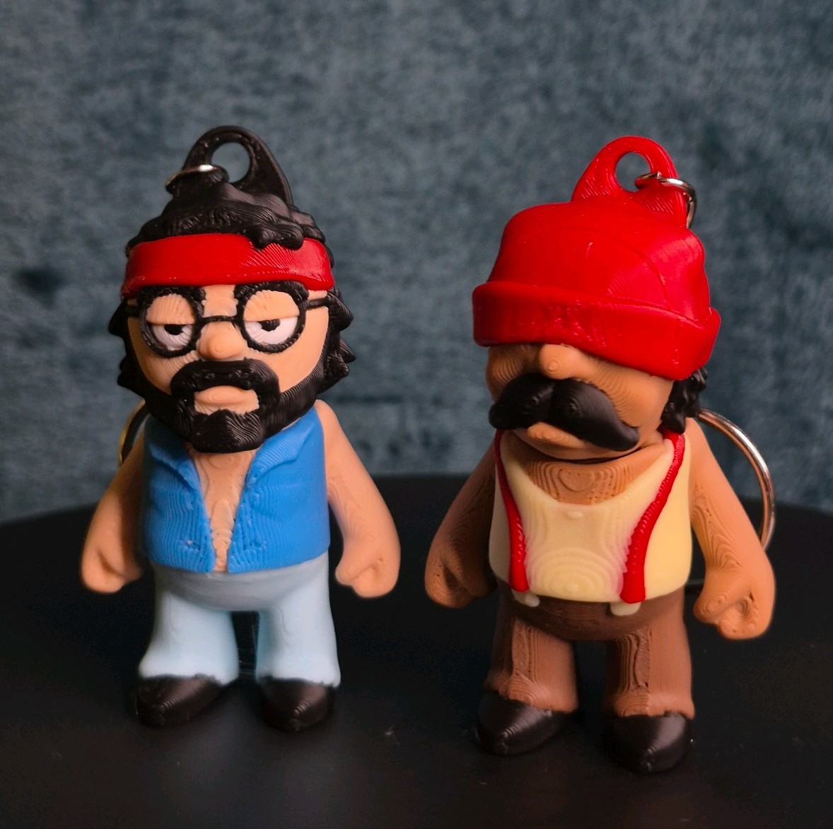 Cheech & Chong Keychain Set Classic Outfit 3D Printed 2 Pack Figures