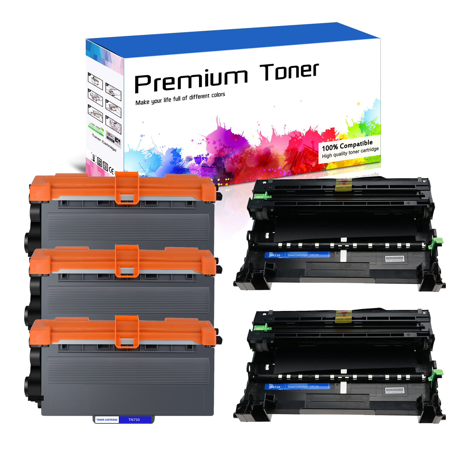 TN750 Toner DR720 Drum Unit For Brother MFC-8510DN MFC-8710DW MFC-8810DW 8910DW