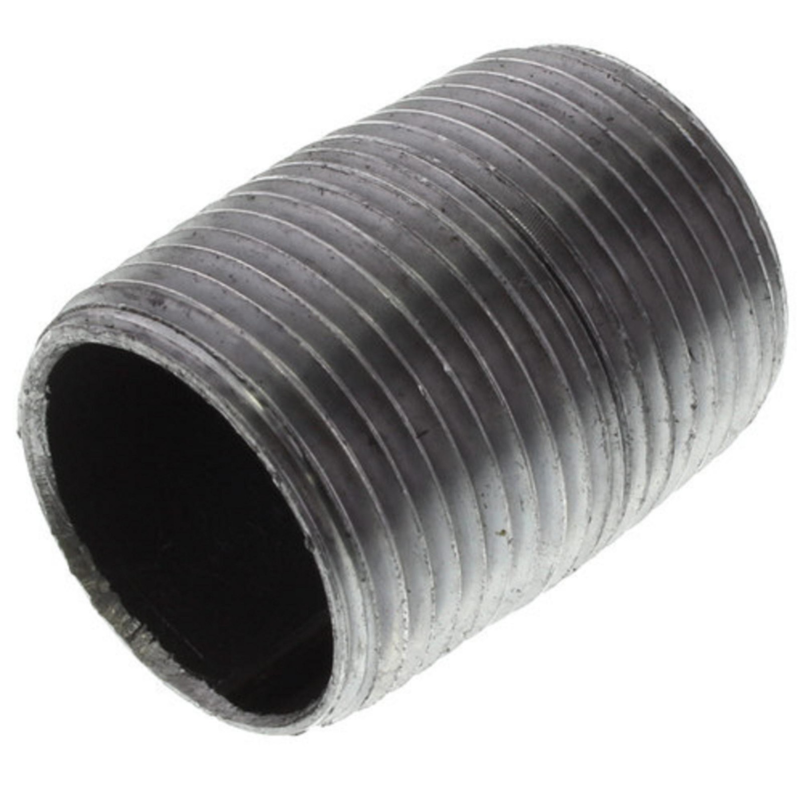 1" BLACK STEEL CLOSE NIPPLE fitting pipe npt x - LOT OF (25) malleable iron