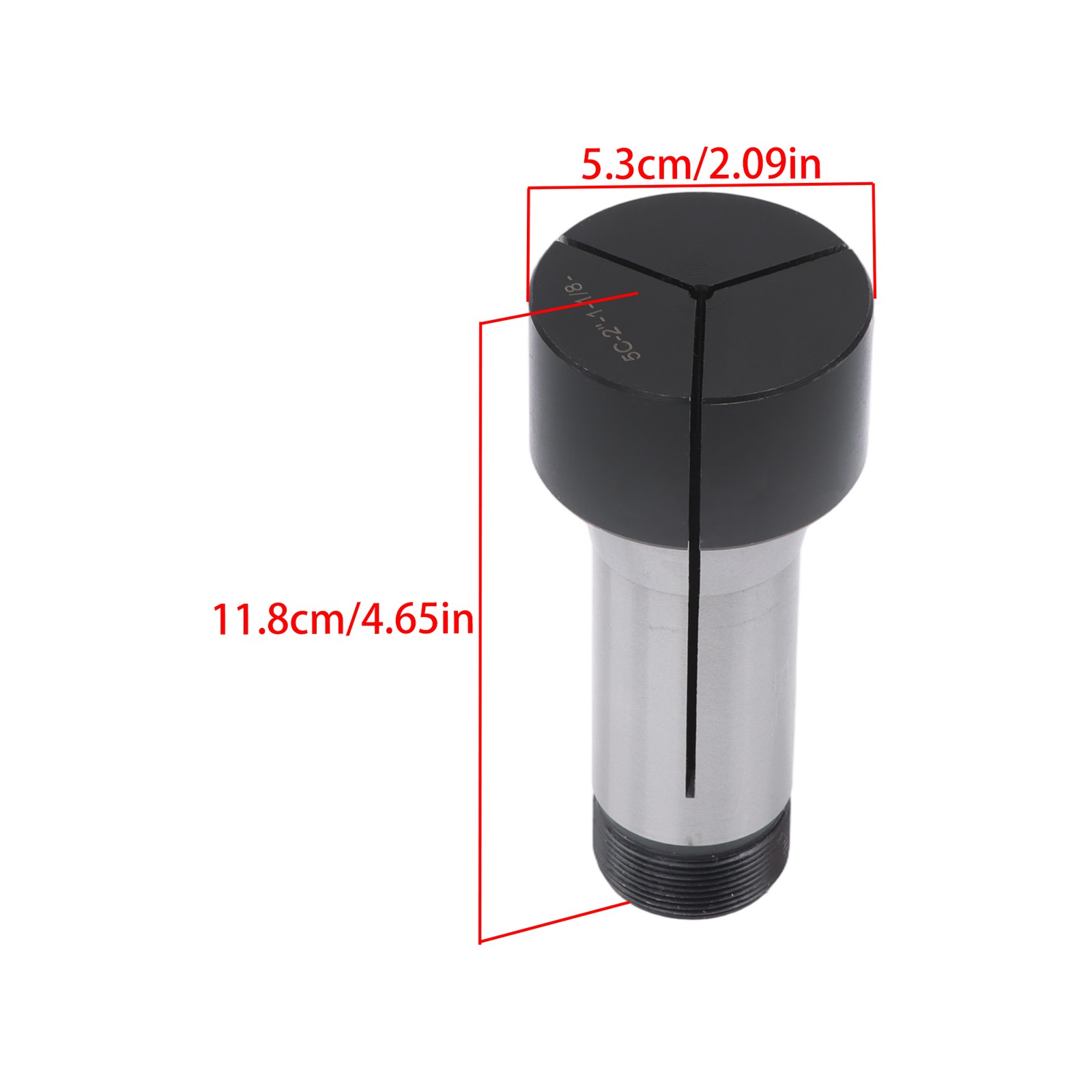 5C Step Collet Steel 1/4 Inch Pilot Hole 2" Head Diameter Thickness 1-1/8"