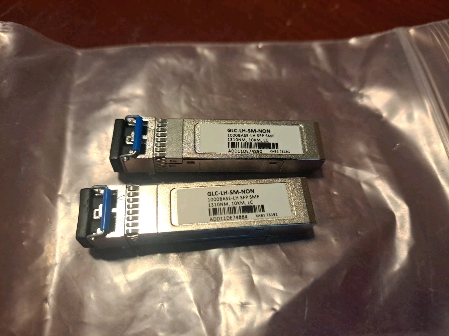 2 GLC-LH-SM Transceiver Module 1000 Base LH SFP SMF 1310NM 10KM LC Transceiver