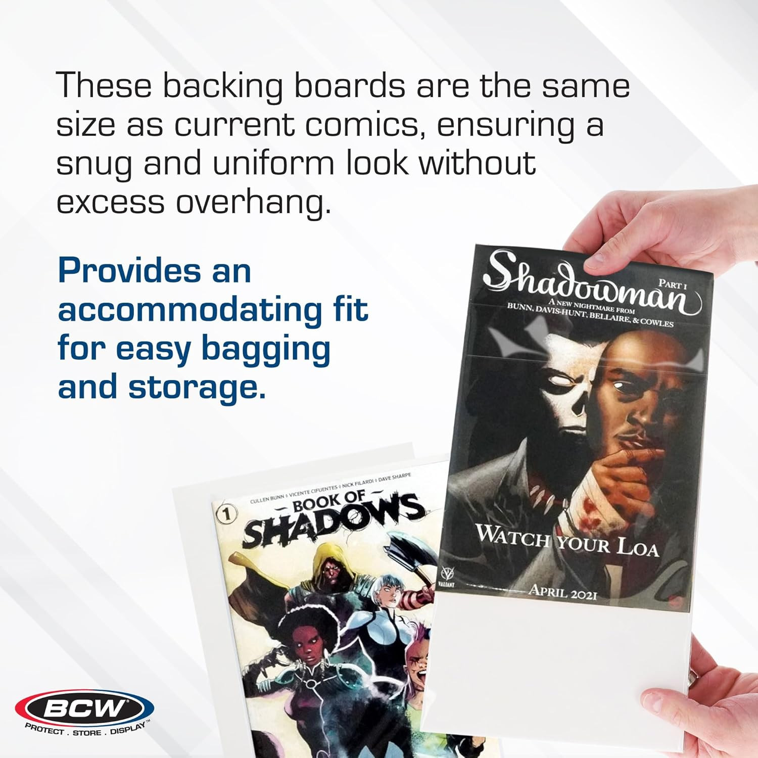 Modern Comic Backing Boards - 100 Pack | Certified Acid-Free, Lab-Tested Archiva